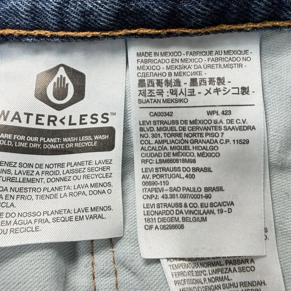 Levi’s 550 Relaxed Fit Jeans Mens Size 54x30 Blue Medium Wash Straight Leg